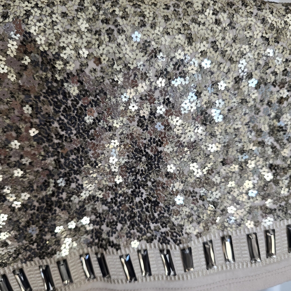 White House Black Market Gold Sequin Tank Top - Picture 5 of 5